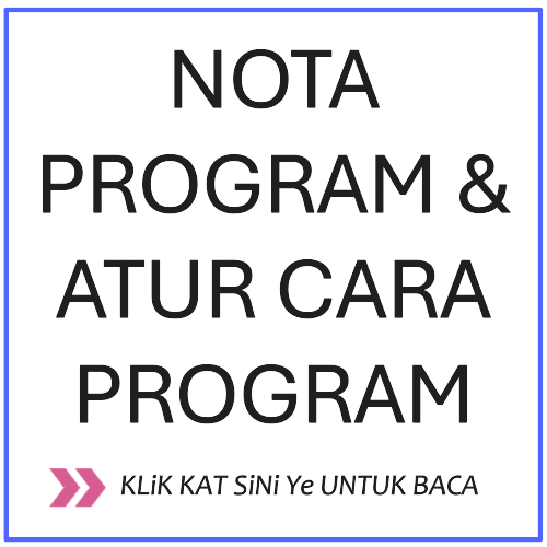 NOTA PROGRAM & ATUR CARA PROGRAM